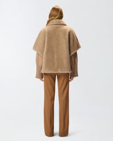 Faux fur cape - | Pinko