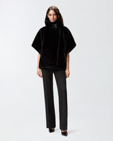 Faux fur cape - | Pinko