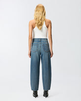 Soft denim balloon-fit jeans - | Pinko