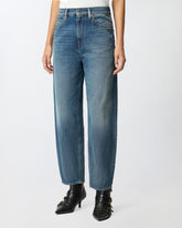Soft denim balloon-fit jeans - | Pinko