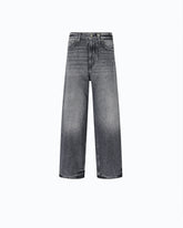 Grey denim balloon-fit jeans - Grey | Pinko