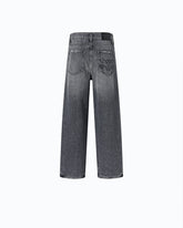 Grey denim balloon-fit jeans - Grey | Pinko