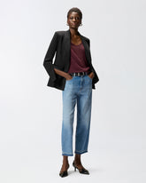 Balloon-fit jeans with fading - Blue | Pinko