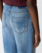Balloon-fit jeans with fading - | Pinko