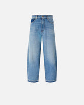 Balloon-fit jeans with fading - Blue | Pinko