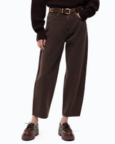 Hose im Barrel Fit aus Bull-Denim - Braun | Pinko