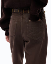 Hose im Barrel Fit aus Bull-Denim - Braun | Pinko