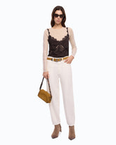 Balloon-fit trousers - White | Pinko