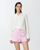Shirt in silk-blend crepe de Chine - | Pinko