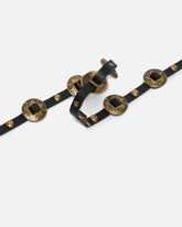 Thin belt with engraved metal plates 1cm - | Pinko