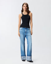 Top im Rippstrick mit Schmuckstickerei - | Pinko