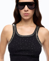 Top im Rippstrick mit Schmuckstickerei - | Pinko