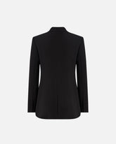 Fitted double-breasted jacket - Black | Pinko
