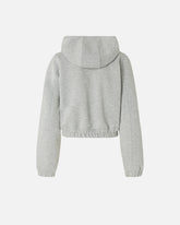 Bomber-style short hoodie - | Pinko