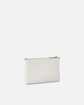 Flat leather clutch with Love Birds logo - | Pinko