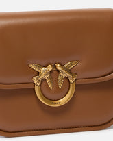 Medium shoulder bag Love Bag Box in nappa leather - Brown | Pinko