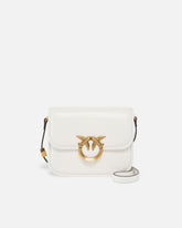 Medium shoulder bag Love Bag Box in nappa leather - White | Pinko