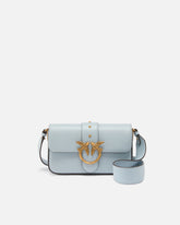 Soft leather shoulder bag Mini Love Bag - Light Blue | Pinko