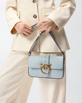 Soft leather shoulder bag Mini Love Bag - Light Blue | Pinko