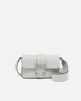 Soft leather shoulder bag Mini Love Bag - Grey | Pinko