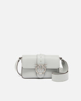Soft leather shoulder bag Mini Love Bag - Grey | Pinko