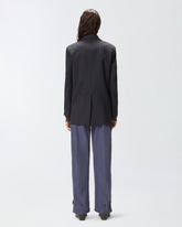 Zweireihiger Nadelstreifenblazer aus Wolle - | Pinko