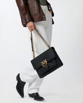 Love Bag large soft crossbody bag - Black | Pinko
