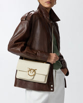 Love Bag crossbody bag in soft leather - White | Pinko
