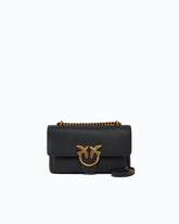 Love Bag crossbody bag in soft leather - Black | Pinko