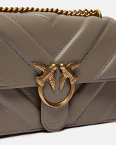 Medium Love Bag One Light chevron nappa leather crossbody bag - | Pinko