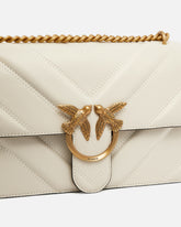 Love Bag One Light medium handbag in chevron nappa leather - | Pinko