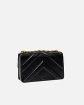 Mittlere Crossbody-Tasche Love Bag One Light aus Chevron-Nappaleder - | Pinko