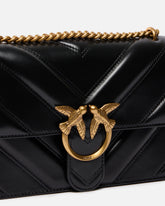 Medium Love Bag One Light chevron nappa leather crossbody bag - | Pinko