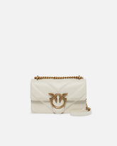 Mini Love Bag aus Nappaleder mit gestepptem Chevron-Muster und Schulterriemen - | Pinko