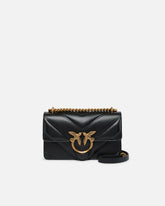 Love Bag mini chevron-quilted nappa leather crossbody bag - | Pinko