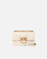 Love Bag One small handbag in leather - White | Pinko