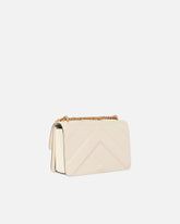 Love Bag One small handbag in leather - White | Pinko