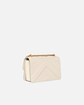 Love Bag One small handbag in leather - White | Pinko