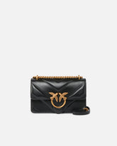 Love Bag One small handbag in leather - Black | Pinko