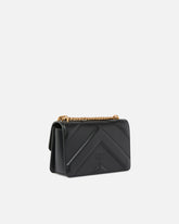 Love Bag One small handbag in leather - Black | Pinko