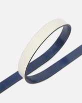 Reversible thin leather belt, 2cm - | Pinko