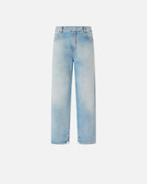 Loose-fit jeans with slits - Blue | Pinko