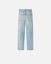 Loose-fit jeans with slits - | Pinko