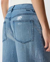 Fully sequinned denim jeans - | Pinko