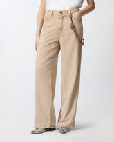 Jeans with jewel cord - | Pinko