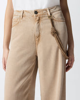 Jeans with jewel cord - | Pinko