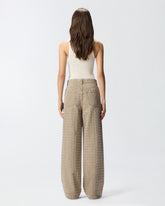 Brown jeans with studs - | Pinko