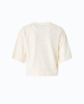 T-Shirt mit Strass und Logo - Gelb | Pinko