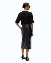 T-Shirt mit Strass und Logo - | Pinko