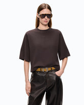 T-shirt with wide sleeves and Love Birds logo - | Pinko